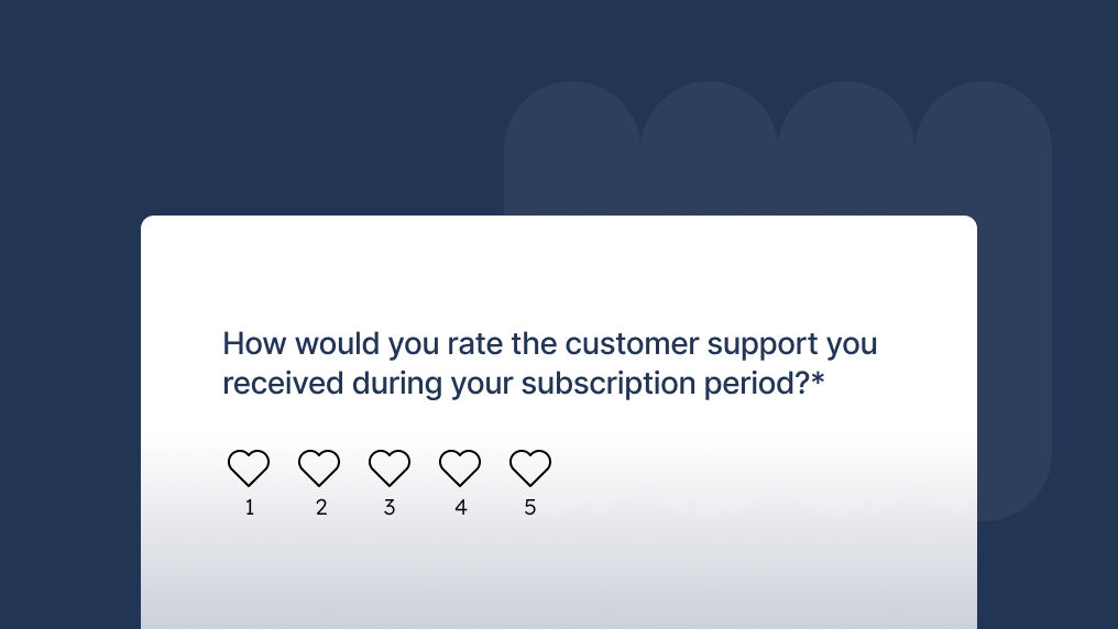 Subscription cancellation feedback template preview